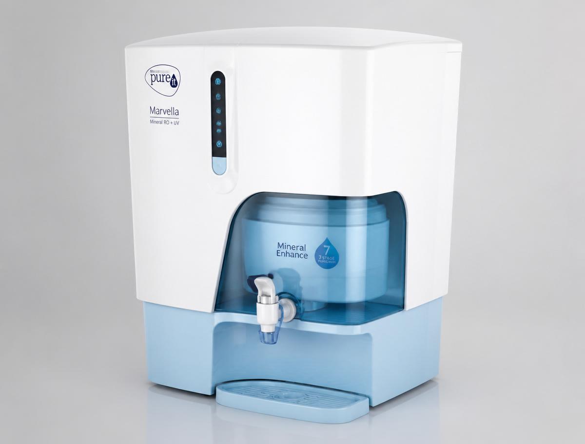Pureit Marvella Mineral RO+UV — SHAH ENTERPRISES Mangalore Pureit Marvella Mineral RO+UV water purifier available at SHAH ENTERPRISES Mangalore